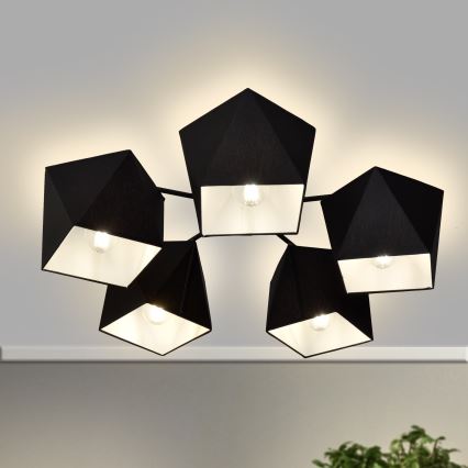 Kronleuchter ADAMANT 5xE27/15W/230V schwarz