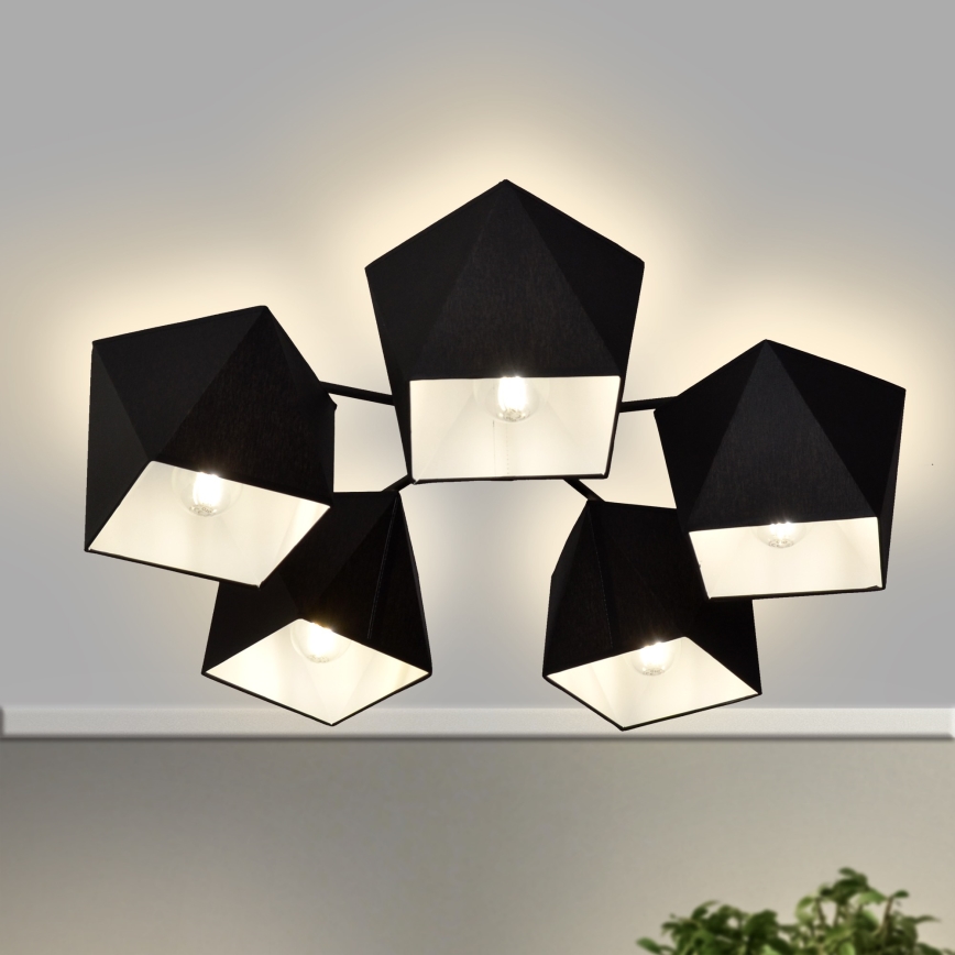 Kronleuchter ADAMANT 5xE27/15W/230V schwarz