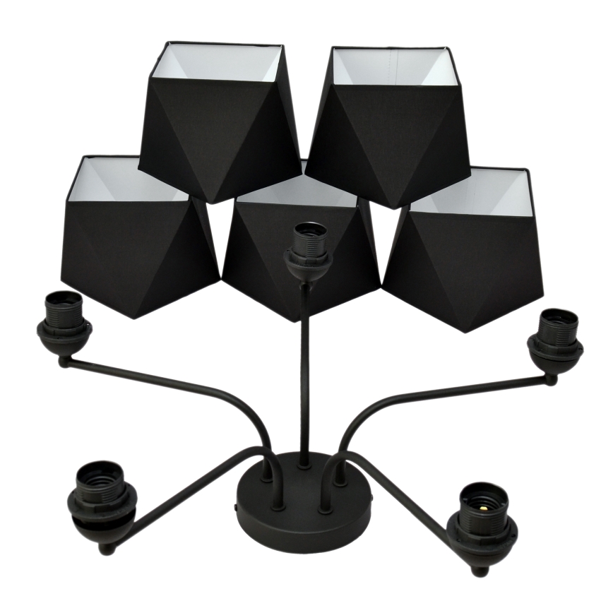 Kronleuchter ADAMANT 5xE27/15W/230V schwarz