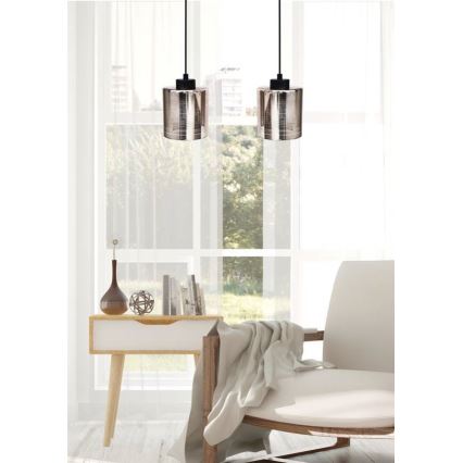 Kronleuchter an einer Litze COX 2xE27/60W/230V