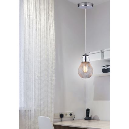 Kronleuchter an einer Litze GLIVA 1xE27/60W/230V