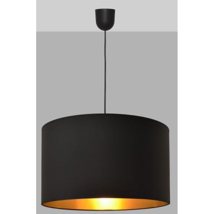 Kronleuchter an einer Schnur ALBA 1xE27/15W/230V d. 45 cm schwarz/gold