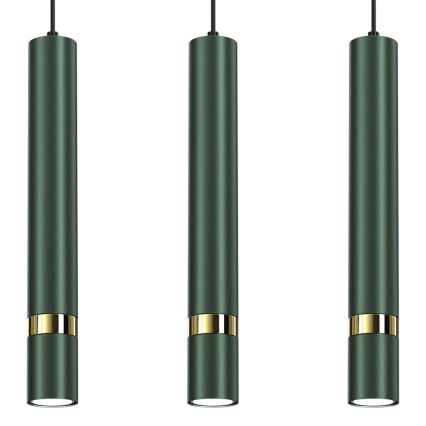 Kronleuchter an einer Schnur JOKER 3xGU10/25W/230V grün