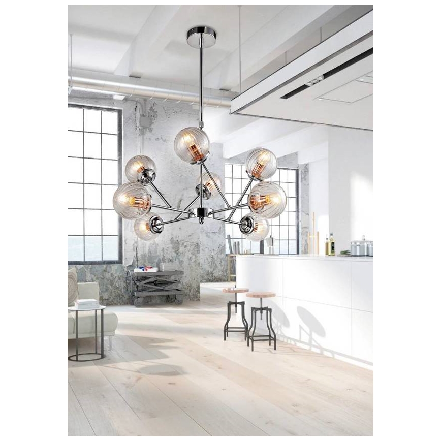 Kronleuchter an einer Stange BEST 8xE14/40W/230V