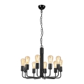 Kronleuchter an Kette 10xE27/60W/230V schwarz
