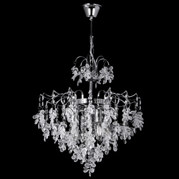 Kronleuchter an Kette 4xE14/60W/230V d 40 cm glänzendes Chrom