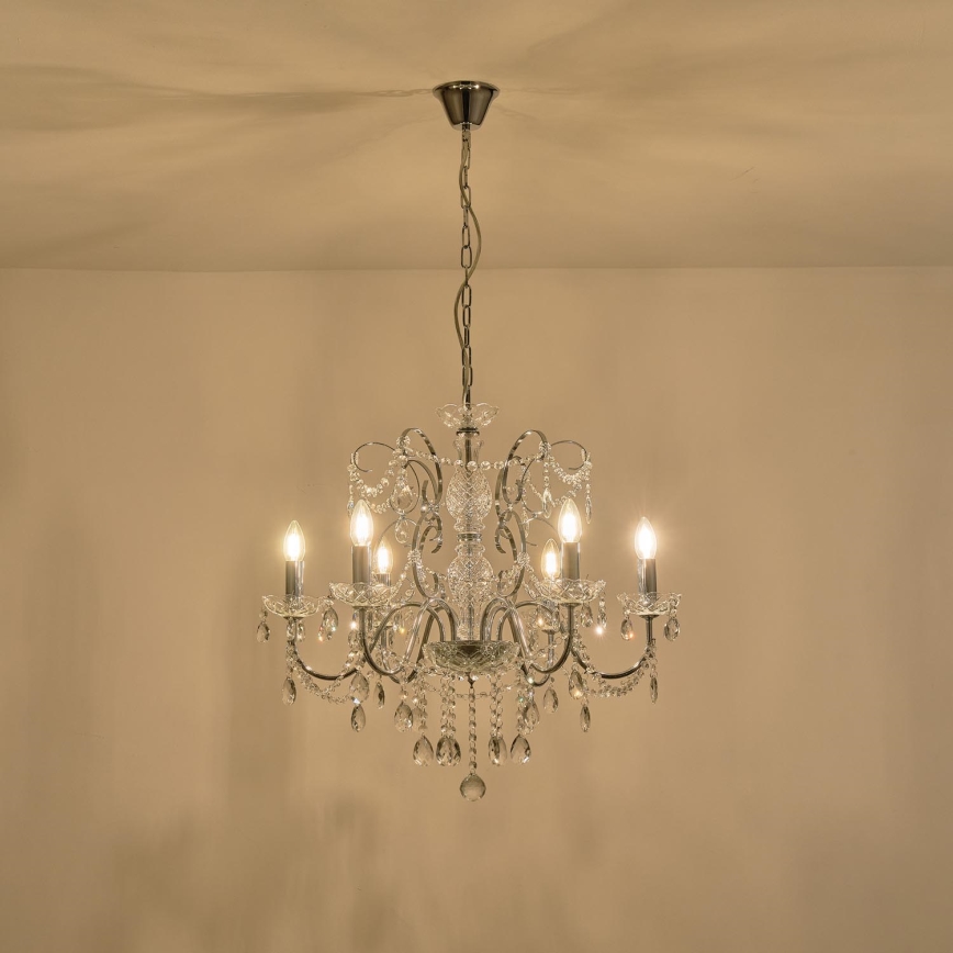 Kronleuchter an Kette 6xE14/15W/230V