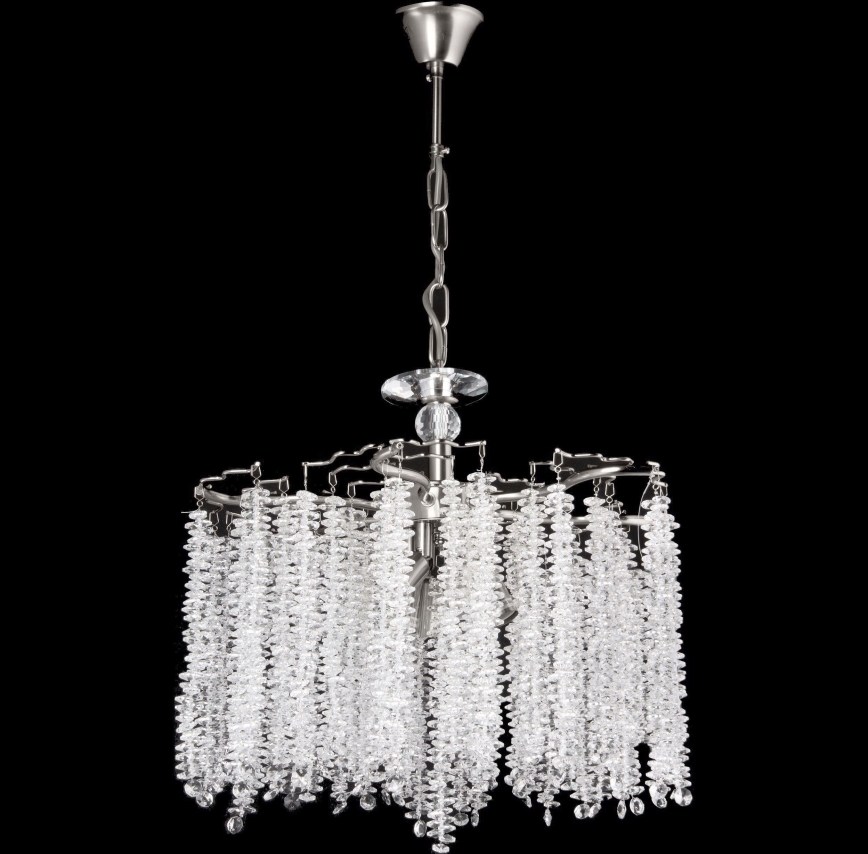 Kronleuchter an Kette 6xE14/60W/230V d 46 cm glänzendes Chrom