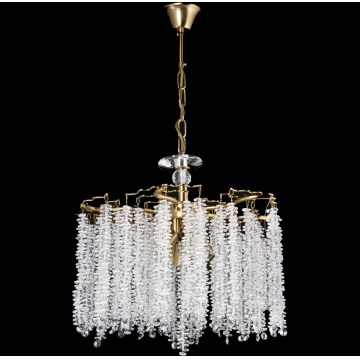 Kronleuchter an Kette 6xE14/60W/230V d 46 cm golden