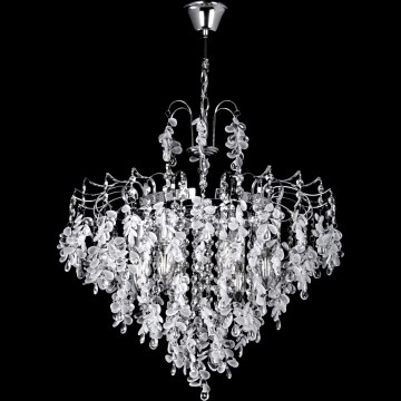 Kronleuchter an Kette 6xE14/60W/230V d 50 cm glänzendes Chrom