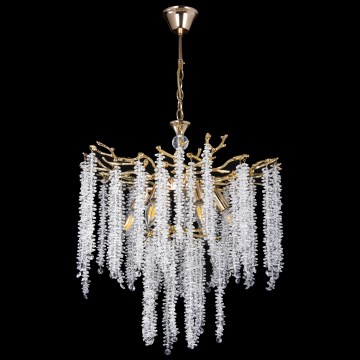 Kronleuchter an Kette 6xE14/60W/230V d 53 cm golden