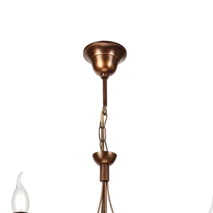 Kronleuchter an Kette ANTON 3xE14/15W/230V Bronze