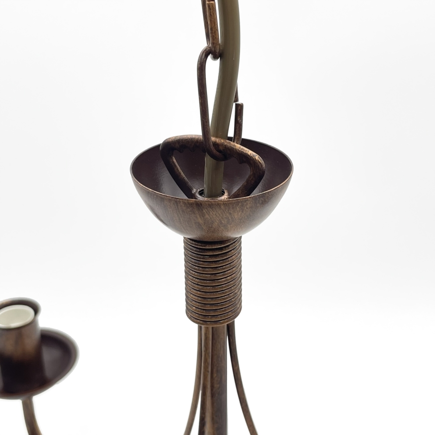 Kronleuchter an Kette ANTON 3xE14/15W/230V Bronze