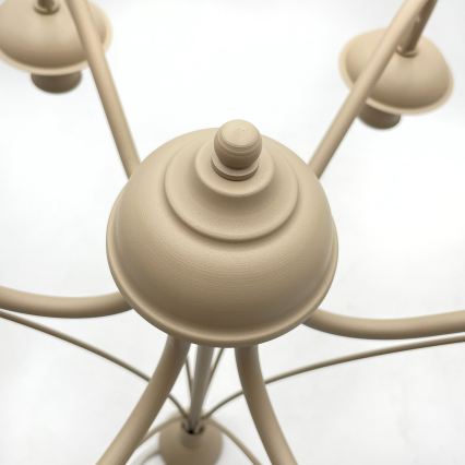 Kronleuchter an Kette ANTON 6xE14/60W/230V beige