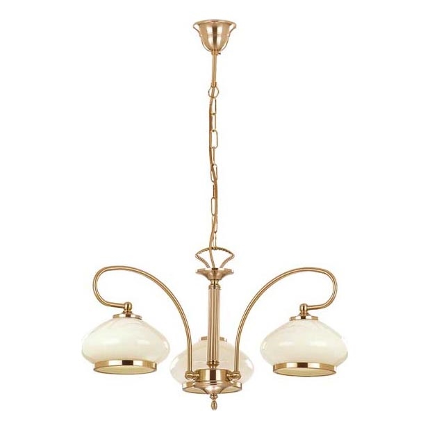 Kronleuchter an Kette ASTORIA 3xE27/15W/230V golden