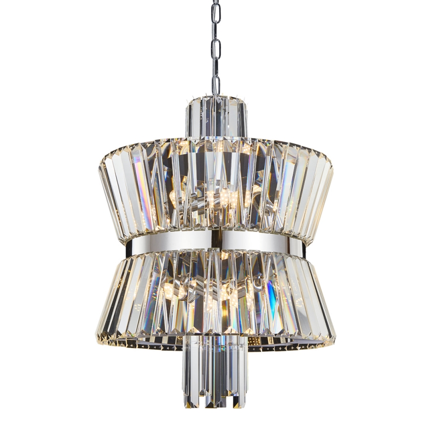 Kronleuchter an Kette AURELIA 8xE14/40W/230V matt Chrom