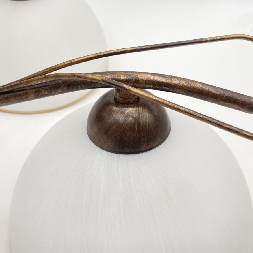 Kronleuchter an Kette COBRA 5xE27/60W/230V Bronze/Patina