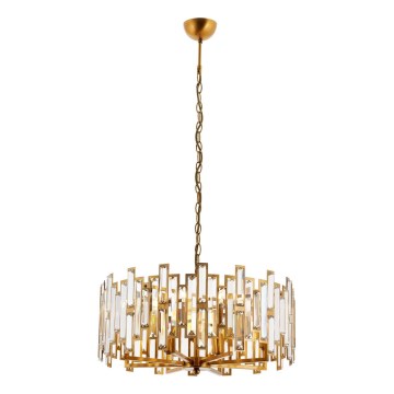 Kronleuchter an Kette CRYSTALLINE 6xE14/40W/230V kupferfarben