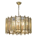 Kronleuchter an Kette CRYSTALLINE 6xE14/40W/230V Messing