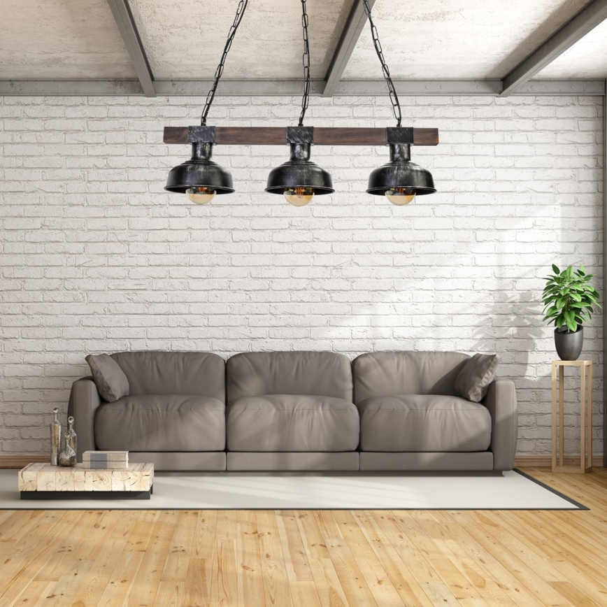 Kronleuchter an Kette FARO 3xE27/60W/230V