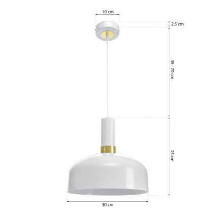 Kronleuchter an Kette MALMO 1xE27/60W/230V