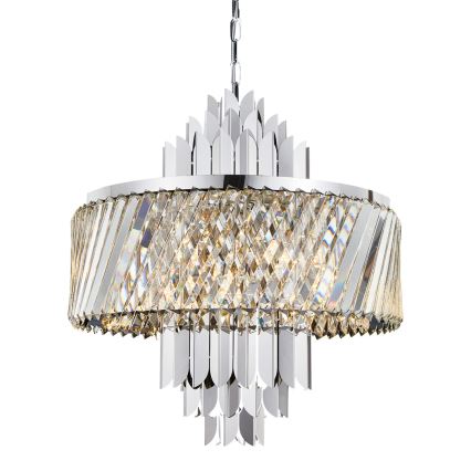 Kronleuchter an Kette MARGOT 9xE14/40W/230V matt Chrom