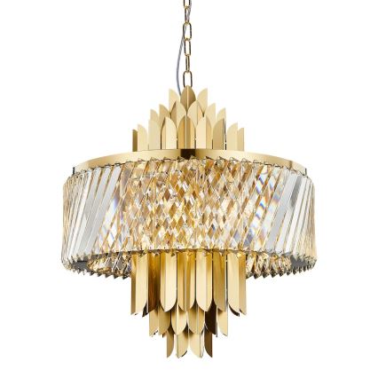 Kronleuchter an Kette MARGOT 9xE14/40W/230V d 55 cm golden