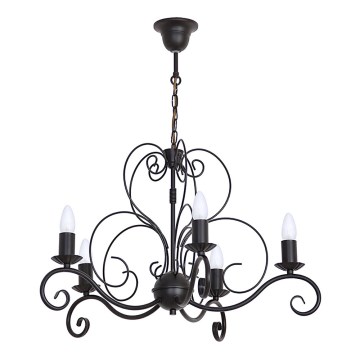 Kronleuchter an Kette MAURO 5xE14/60W/230V