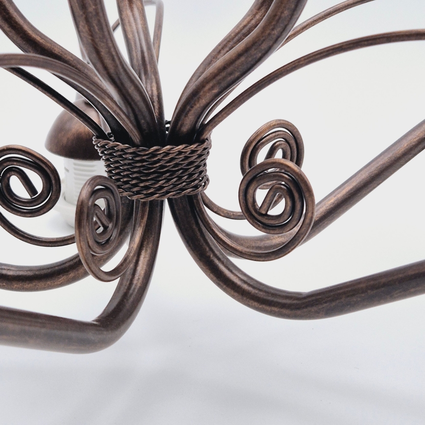 Kronleuchter an Kette RETRO II 5xE27/60W/230V Bronzepatina