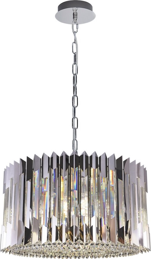 Kronleuchter an Kette RITZ 12xE14/40W/230V d 54 cm glänzendes Chrom