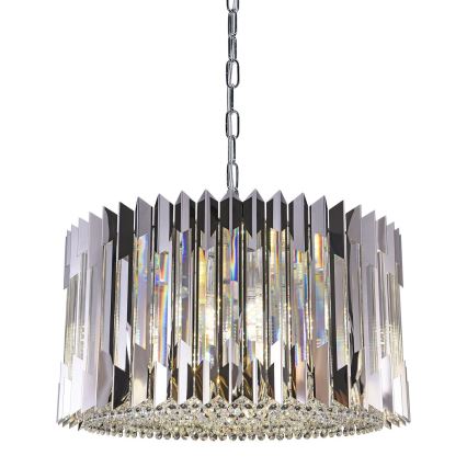 Kronleuchter an Kette RITZ 12xE14/40W/230V d 54 cm glänzendes Chrom