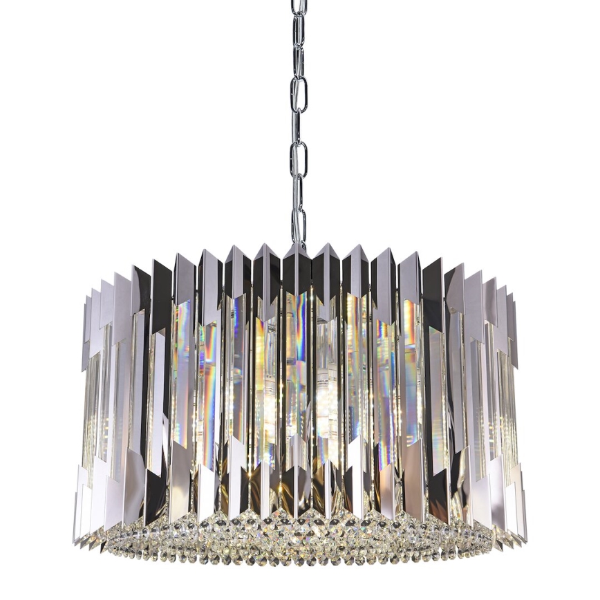 Kronleuchter an Kette RITZ 12xE14/40W/230V d 54 cm glänzendes Chrom