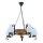 Kronleuchter an Kette ROATA 5xE14/40W/230V d 30 cm Buche - FSC-zertifiziert
