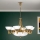 Kronleuchter an Kette ROCCA 9xE27/60W/230V d 75 cm bronzen/weiß