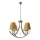 Kronleuchter an Kette VITORIA 4xE14/40W/230V Gelb/Messing
