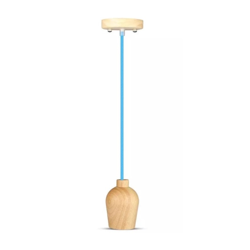 Kronleuchter an Schnur 1xE27/60W/230V blau