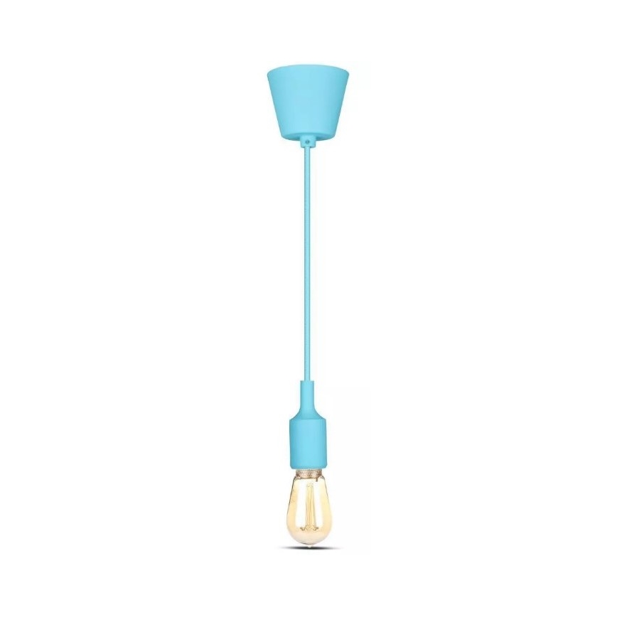 Kronleuchter an Schnur 1xE27/60W/230V blau
