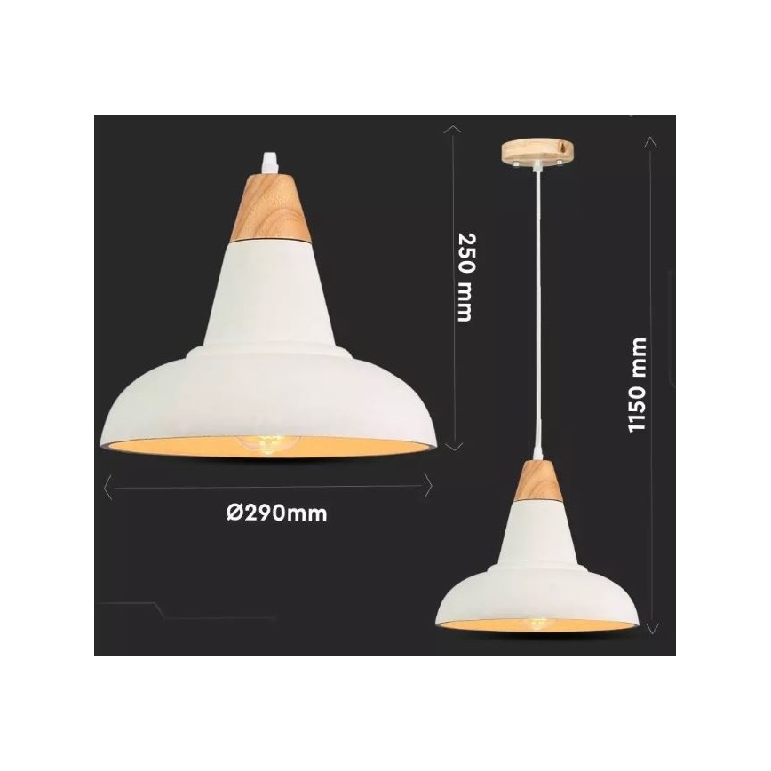 Kronleuchter an Schnur 1xE27/60W/230V