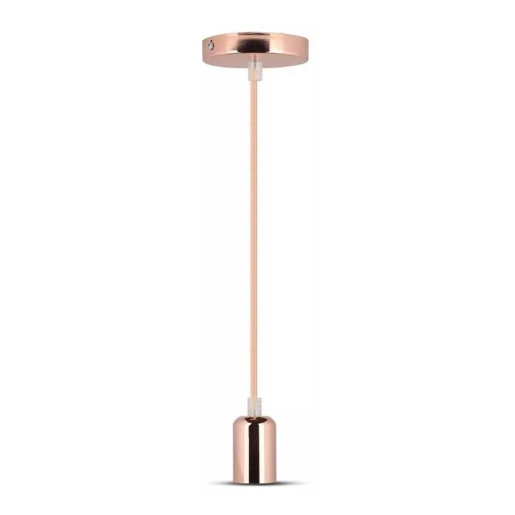 Kronleuchter an Schnur 1xE27/60W/230V rosegold