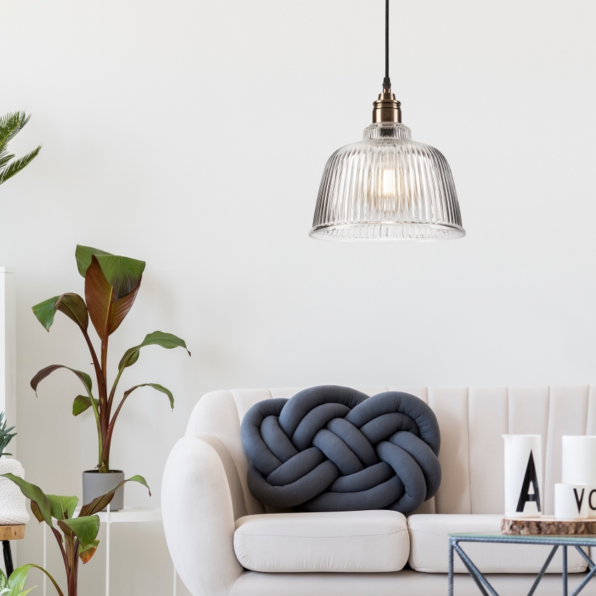 Kronleuchter an Schnur ASTA 1xE27/60W/230V bronze