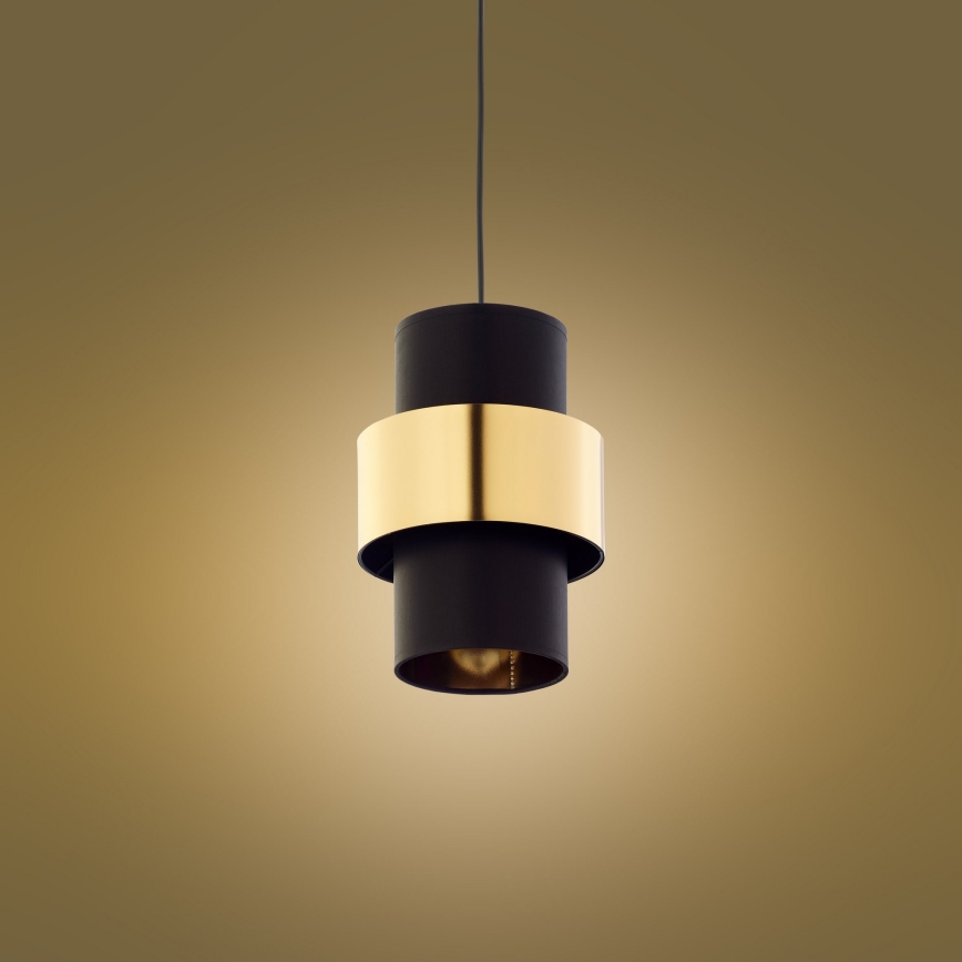 Kronleuchter an Schnur CALISTO 1xE27/15W/230V gold/schwarz