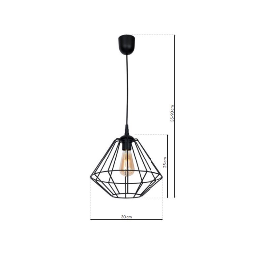 Kronleuchter an Schnur COLIN 1xE27/60W/230V