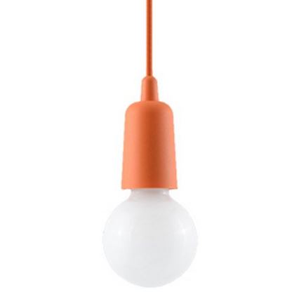 Kronleuchter an Schnur DIEGO 1xE27/60W/230V orange