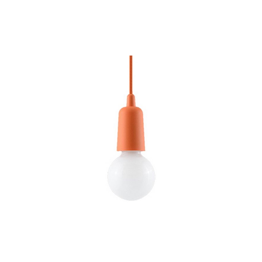Kronleuchter an Schnur DIEGO 1xE27/60W/230V orange