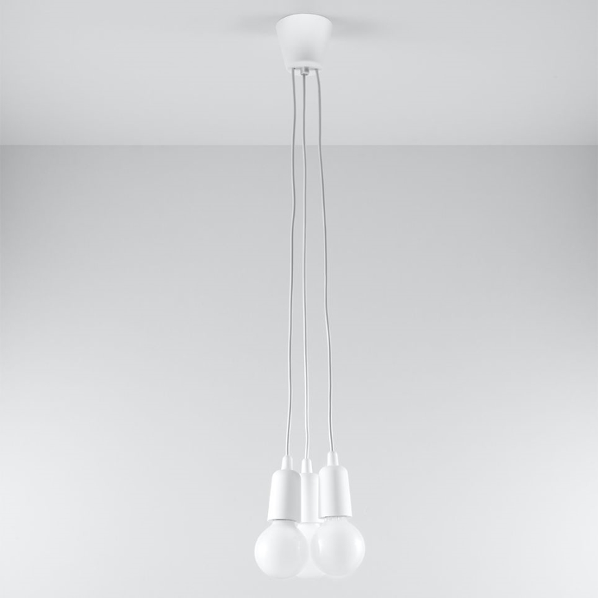 Kronleuchter an Schnur DIEGO 3xE27/60W/230V