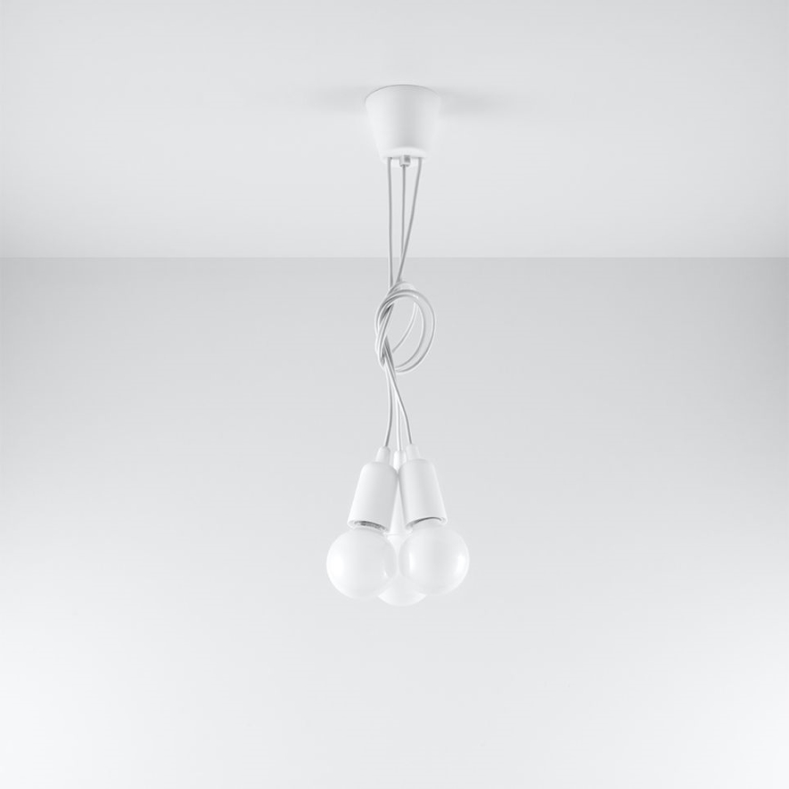 Kronleuchter an Schnur DIEGO 3xE27/60W/230V