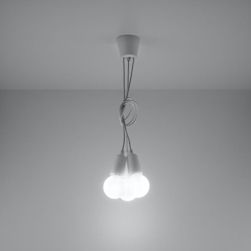 Kronleuchter an Schnur DIEGO 3xE27/60W/230V