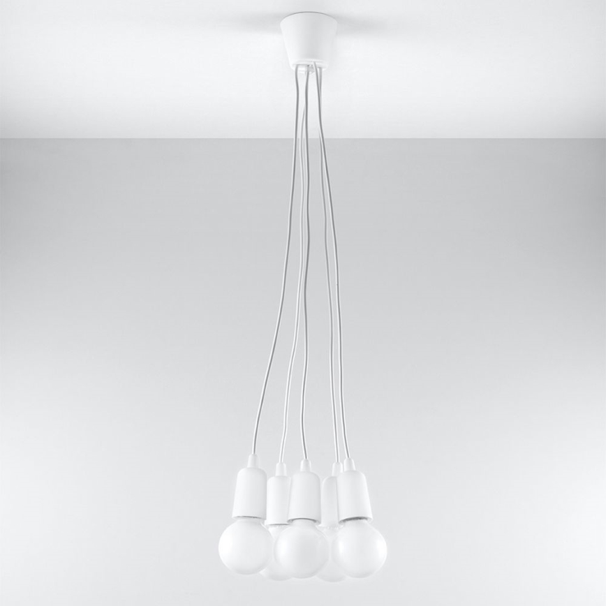 Kronleuchter an Schnur DIEGO 5xE27/60W/230V
