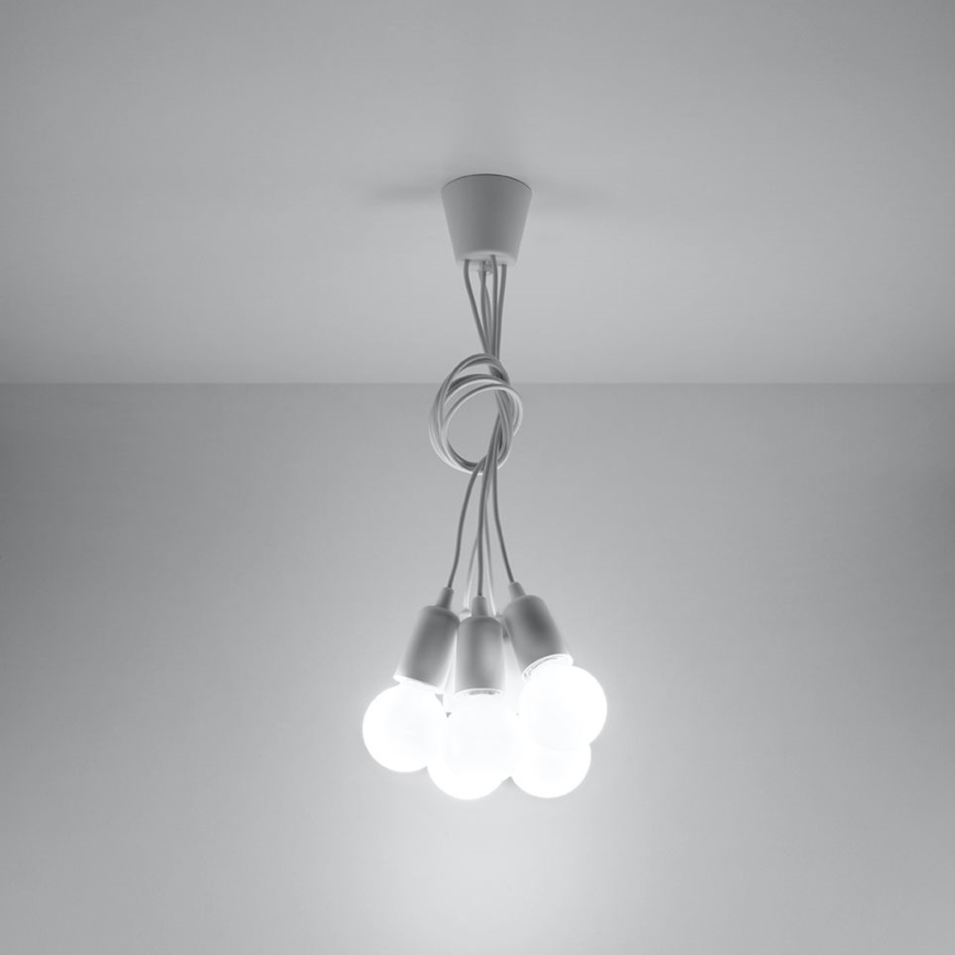 Kronleuchter an Schnur DIEGO 5xE27/60W/230V