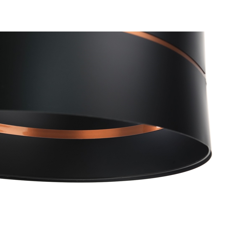 Kronleuchter an Schnur GLAM HOME 1xE27/60W/230V d. 40 cm schwarz